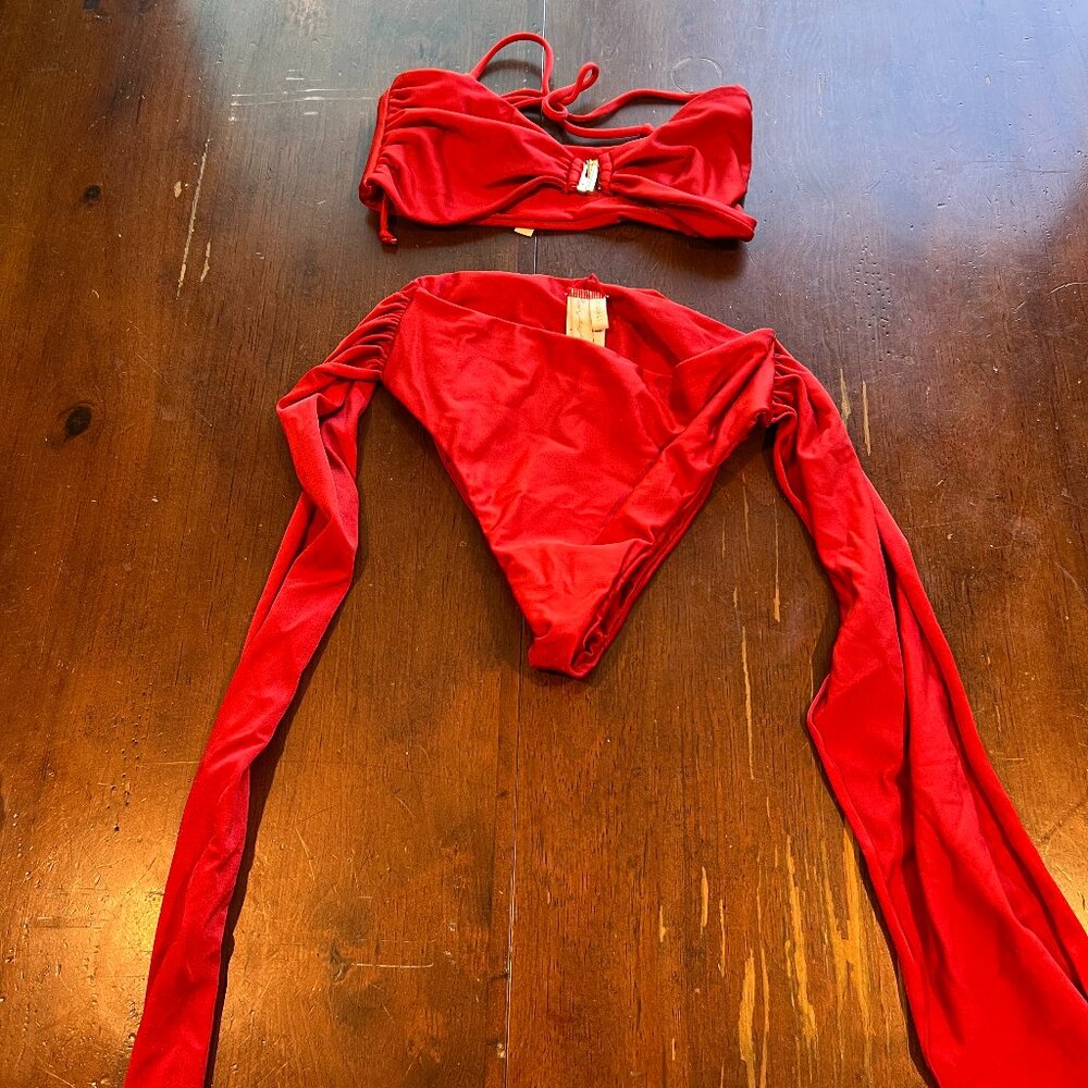 Revolve x Lovewave Red Bikini XS